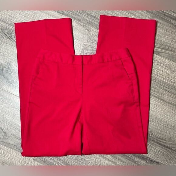 🔥❤️🔥 Designs by Mark Eisen Crisp Slacks Straight Leg Women Size 6 - Picture 3 of 7